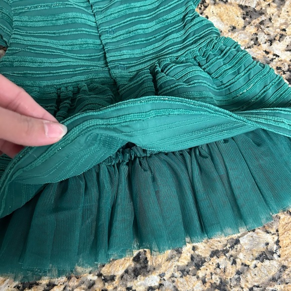 Cat & Jack Green Circle Puff Dress - Picture 4 of 4